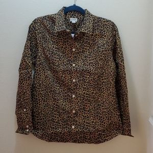 J crew factory button down top